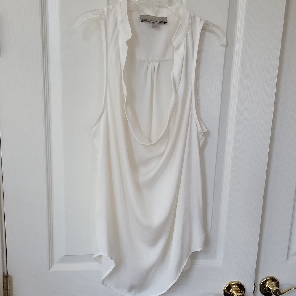 Elegant White Sleeveless Top